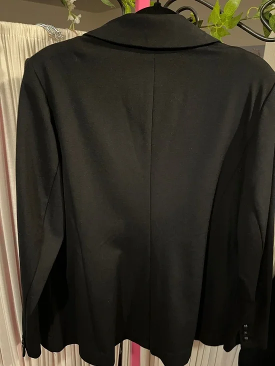 Lane Bryant Black Double-Breasted Suit Blazer - Picture 9 of 11